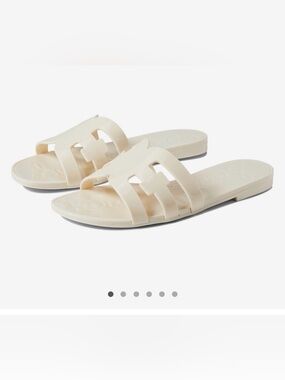 Sam Edelman Bay Jelly Slide Sandals with Cutout Strap, Size 6